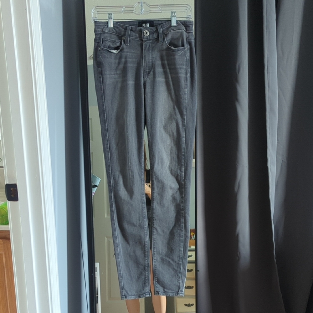 Paige Size 26 Grey Skinny Jeans (fits a XS)
